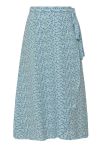 A-View - Nederdel - Peony Wrap Skirt - Blue/white