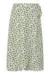 A-View - Nederdel - Peony Wrap Skirt - White/green