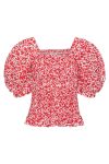A-View - Top - Rikka Heart Top - Red/white 