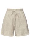 A-View - Shorts - Annali Linen Shorts - Light Sand