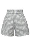 A-View - Shorts - Annali Stripe Linen Shorts - Blue/White