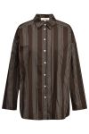 A-View - Skjorte - Brenda Shirt - Brown/White