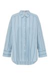 A-View - Magnolia Stripe Shirt - Light Blue