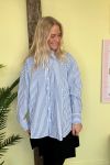 A-View - Skjorte - Sonja Shirt - Blue/White Stribe