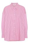 A-View - Skjorte - Sonja Shirt - Pink/Blue Stripe