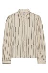 A-View - Skjorte - Tessie Shirt - Off White/Black Stribe