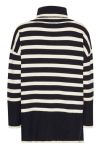 A-View - Strik - Alvena Knit Pullover - Black/Off White