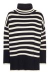 A-View - Strik - Alvena Knit Pullover - Black/Off White