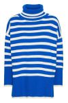 A-View - Strik - Alvena Knit Pullover - Blue/Off White