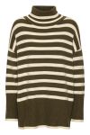 A-View - Strik - Alvena Knit Pullover - Green/Off White