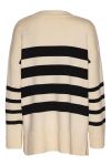 A-View - Strik - Alvena New Knit Pullover - Cream/Black