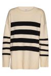 A-View - Strik - Alvena New Knit Pullover - Cream/Black
