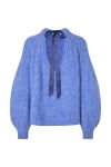 A-View - Strik - Patrisia Bow Knit Pullover - Blue