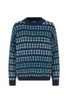 A-View - Strik - Patrisia Knit Pullover - Blue/navy