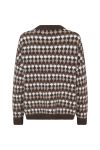 A-View - Strik - Patrisia Knit Pullover - Brown/Sand