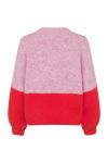 A-View - Strik - Patrisia New Block Knit - Rose/red