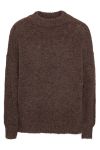 A-View - Strik - Patrisia Solid Knit Pullover - Dark Brown