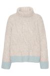 A-View - Strik - Viol Knit - Nature/Light blue
