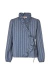 A-View - Bluse - Thilde Blouse - Blue Stripe