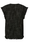 A-View - Top - Diana Boucle Top - Black