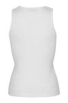 A-View - Top - Rib Knit Tank Top - White
