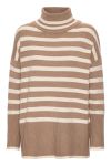 A-View - Strik - Alvena Knit Pullover - Sand/Off White