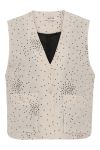 A-View - Vest - Rubi Vest - Off White With Black Dot