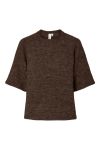 Y.A.S - Strik - Anne 2/4 Knit - Chocolate Brown