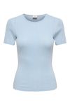 JDY - T-shirt - Salsa Mia Life S/S O Neck Top - Cashmere Blue