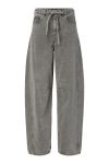 Pieces - Jeans - Fenna MW Tie Barrel Jeans - Grey Denim
