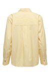 JDY - Soho L/S Loose Striped Shirt - Double Cream WHITE & BLACK