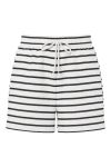Pieces - Shorts - Chilli Summer Hw Shorts Stripe - Cloud Dancer Black