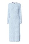 Pieces - Kjole - Flora LS Midi Dress - Cashmere Blue/Flower