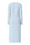 Pieces - Kjole - Flora LS Midi Dress - Cashmere Blue/Flower