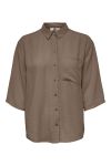 JDY - Skjorte - Divya Life 3/4 Loose Shirt - Caribou