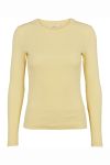 Basic Apparel - Bluse - Ludmilla LS Tee - Custard