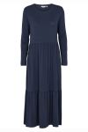 Basic Apparel - Kjole - Joline Frill Dress - Navy
