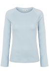 Basic Apparel - Bluse - Arense LS Tee - Cashmere Blue