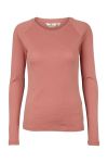 Basic Apparel - Bluse - Arense LS Tee - Old Rose