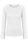 Basic Apparel - Bluse - Arense LS Tee - White