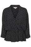 Basic Apparel - Bluse - Laurel Blouse - Pixel Print Black 