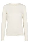 Basic Apparel - Bluse - Ludmilla LS Tee - Whisper White