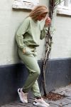 Basic Apparel - Bukser - Maje Sweatpants - Oil Green