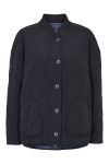 Basic Apparel - Jakke - Ruby Loose Jacket - Black/Folkstone Grey