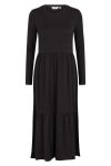 Basic Apparel - Kjole - Joline Frill Dress - Black