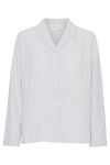 Basic Apparel - Nattøj - Juna PJ Shirt - Ashley Blue/Whisper White