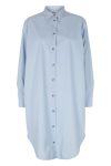 Basic Apparel - Skjorte - Vilde Loose Shirt Dress - Cashmere blue