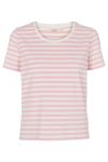 Basic Apparel - T-shirt - Elba SS Tee - Pink Nectar/Whisper White
