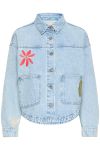 Ichi - Jakke - Bauve - Light blue washed 
