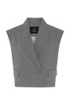 Bruuns Bazaar - Vest - LataniaBBLinis Waistcoat - Grey